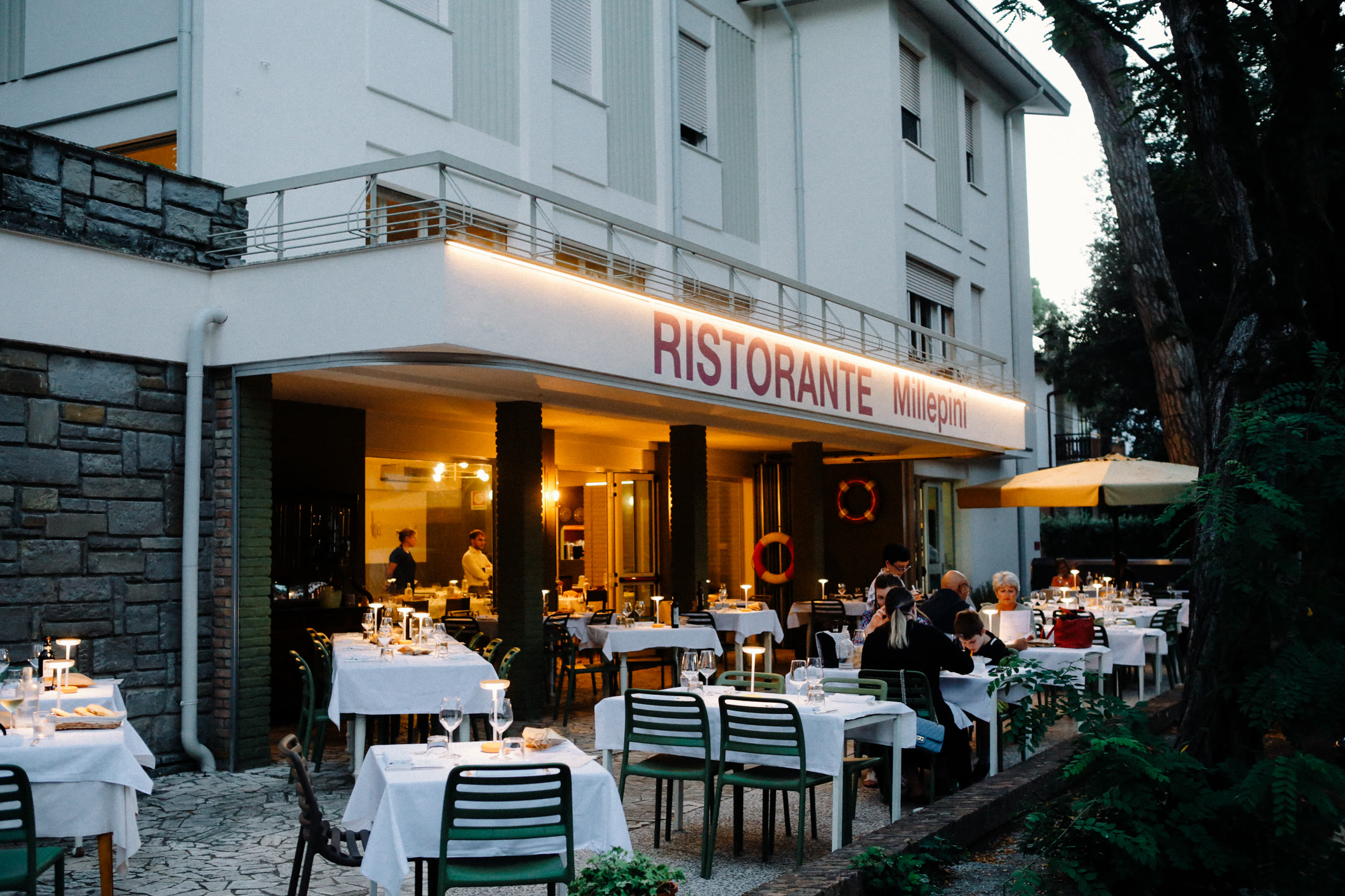 Tavola del ristorante Millepini